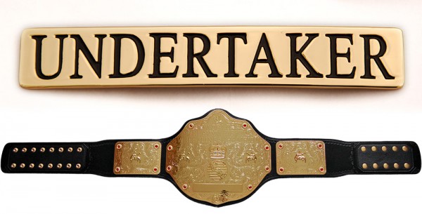 "Undertaker" Namensplakette für WWE World Heavyweight Gürtel